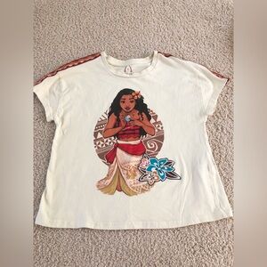 Disney Moana Kids Light Yellow T-Shirt Size S Aulani Resort